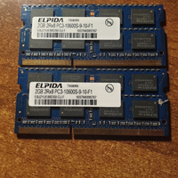 notebook memoria 2x2gb 2Rx8 PC3 alpida