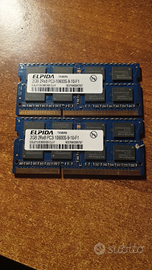 notebook memoria 2x2gb 2Rx8 PC3 alpida