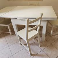 tavolo artigianale vintage allungabile