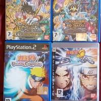 4 Giochi manga anime PS2 PS3 Saint Seiya Naruto