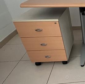 Cassettiera sotto scrivania Las