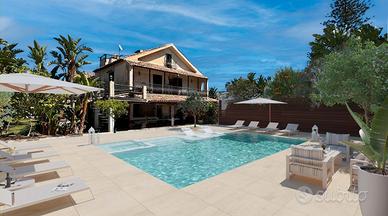 Fontane Bianche villa vicino spiaggia con piscina