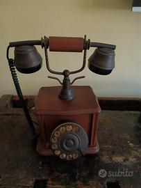 Telefono Vintage/Antiquariato in Legno e Ottone