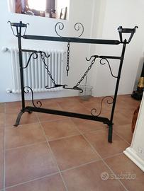 alare tipico friulano in ferro battuto