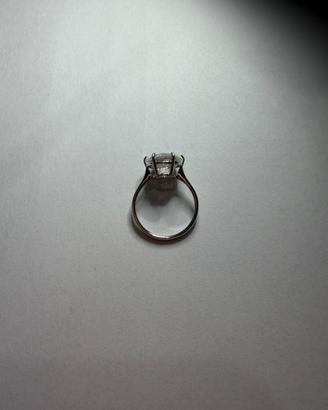 Anello solitorio con diamante lab-grown