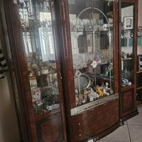 Vetrina Radica Di Noce Lucida