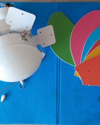 Ventilatore a pale, da soffitto, per cameretta.