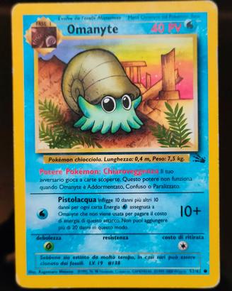 Pokemon Omanyte 52\62 Fossil ITA