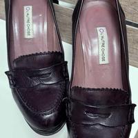 scarpe mocassino in pelle