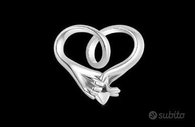 Gnoce Charm Ciondolo Argento Promessa D'Amore