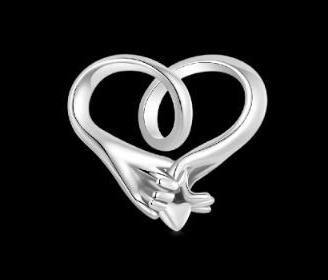 Gnoce Charm Ciondolo Argento Promessa D'Amore
