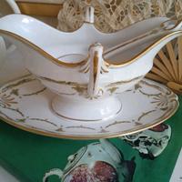 Salsier antica e cucchiaio - Vecchio Ginori