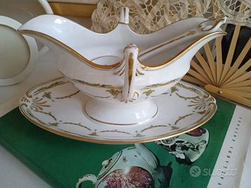 Salsier antica e cucchiaio - Vecchio Ginori