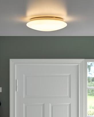 2x lampada soffitto o parete plafoniera bianca led