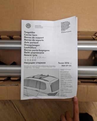 Barre Portatutto Originali VW Touran 2016-2026 – 5