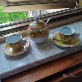 rete a tete, zuccheriera e tazzine thun