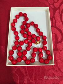 collana in corallo 