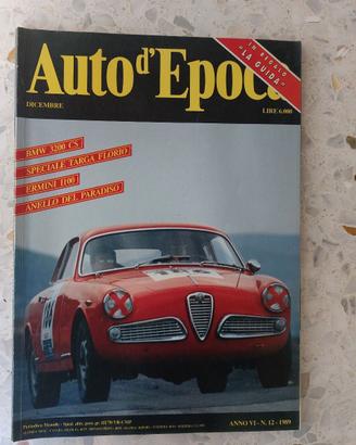 AUTO D'EPOCA Dicembre 1989 - BMW 3200 CS, Speciale