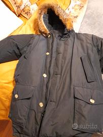   woolrich uomo parka blu
