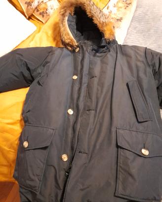   woolrich uomo parka blu