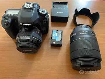 Fotocamera digitale Canon Eos 80d + grandangolo