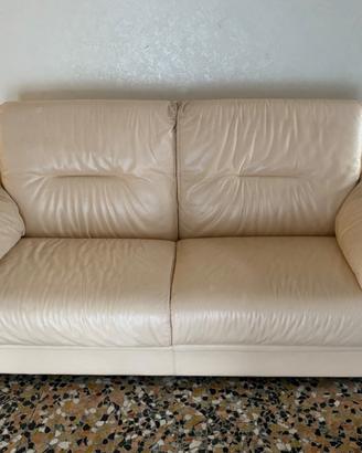 Coppia divani in pelle