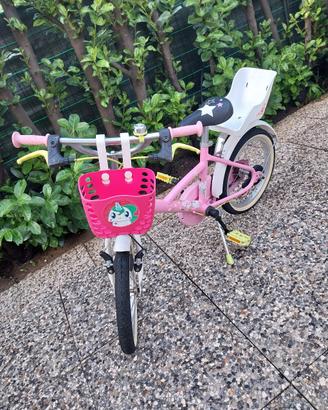 Bici Bambina B'Twin 16" Princess Rosa -