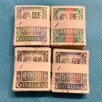 4 Mazzette da 100 Francobolli Serie ALTI VALORI