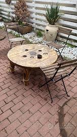 tavolo da tè antichizzato