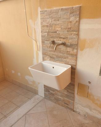 Lavabo e miscelatore