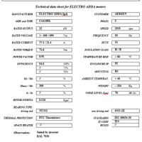 MOTORE ELETTRICO TRIFASE 22 kW