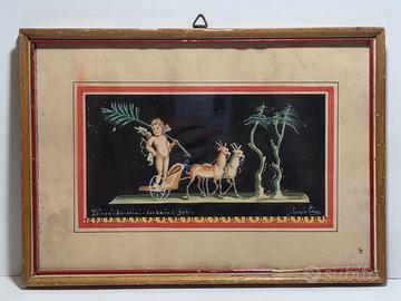 Ciro Iorio Dipinto Pompei Amorini Corsa in Biga XX