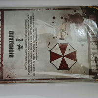Cartello Warning Biohazard Umbrella Corporation