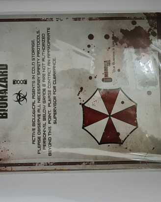 Cartello Warning Biohazard Umbrella Corporation