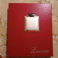 Album foto Laurea nuovo placca laminato argento