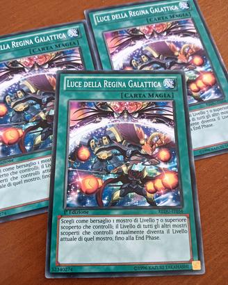 Yu-Gi-Oh: 3x "Luce della Regina Galattica"