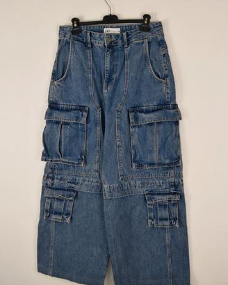 🌸 Jeans Donna Streetwear Zara Woman Tg. 42 / M 🆒