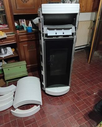 stufa a pellet canalizzata. 