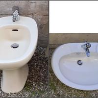 Sanitari bagno bidet lavandino ceramica miscelator