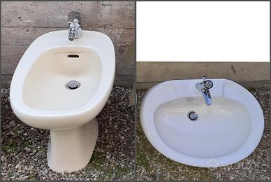 Sanitari bagno bidet lavandino ceramica miscelator