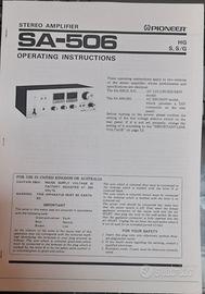 Pioneer SA-506 Manuale Istruzioni