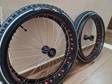 Coppia Ruote Fat 24 per sedia a rotellle