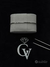 Bracciale Tennis in Oro Bianco 18 kt