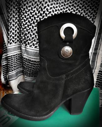 Stivaletti Keys donna pelle/camoscio