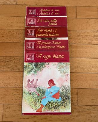 Fiabe sonore Fabbri -anni 70- blocco da 5 fiabe