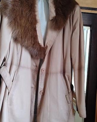 cappotto donna in pelle