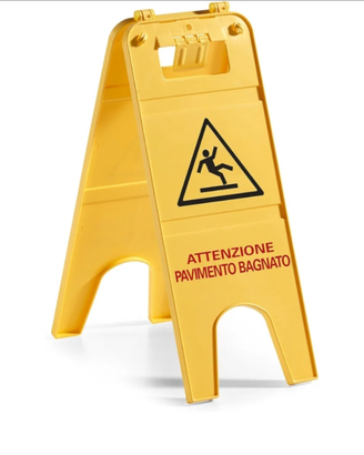 Cartello pavimento bagnato