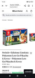 Nintendo switch Edizione Pikachu 