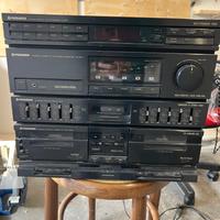 Stereo Pioneer, musicassette, giradischi, cd