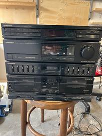 Stereo Pioneer, musicassette, giradischi, cd